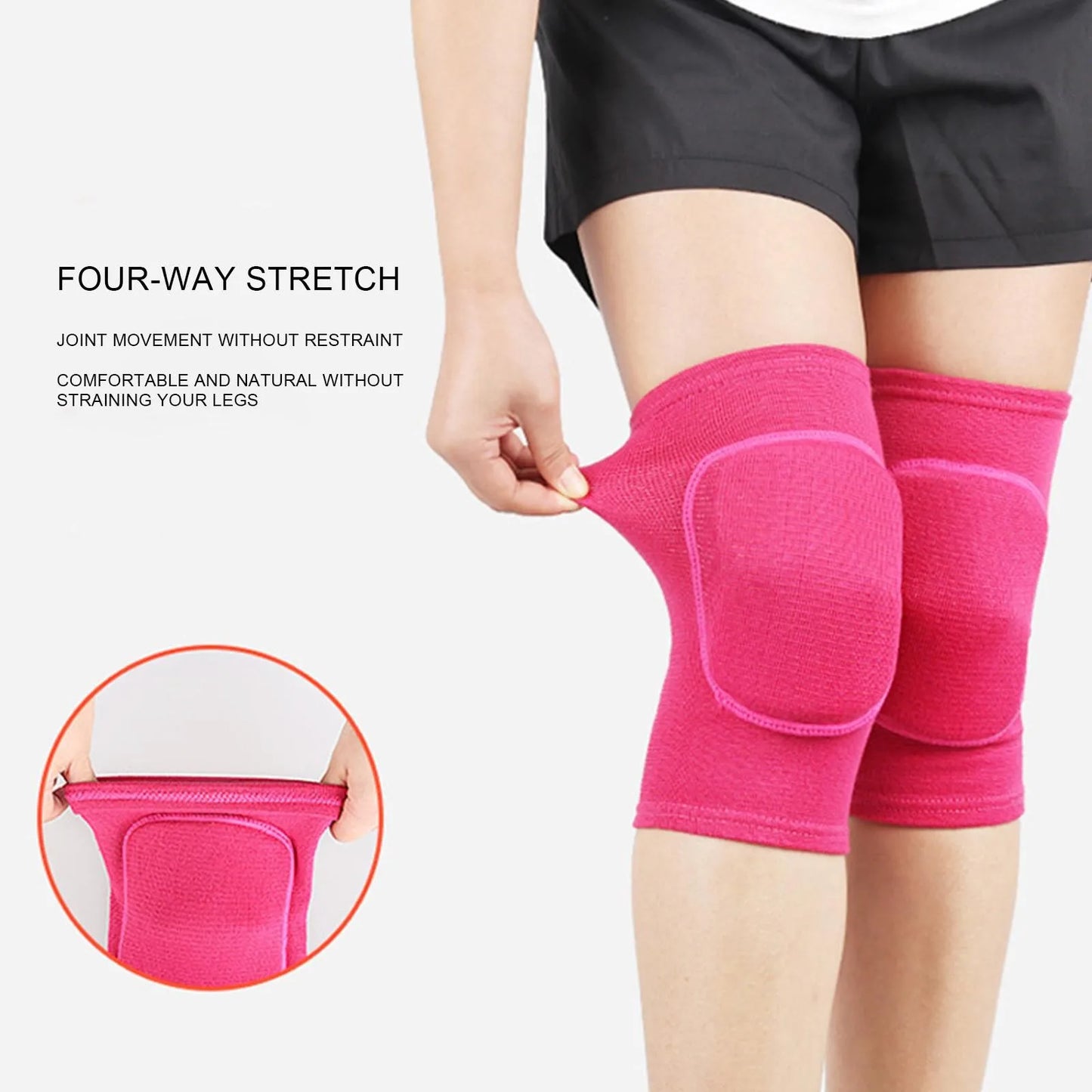 2pcs Sports Compression Knee Pads Elastic Knee Protector